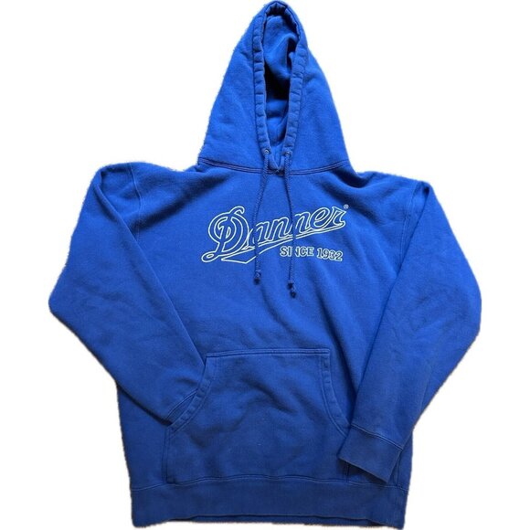 Danner Unisex Shop Blue Cotton Blend Hoodie Lg - Picture 1 of 5